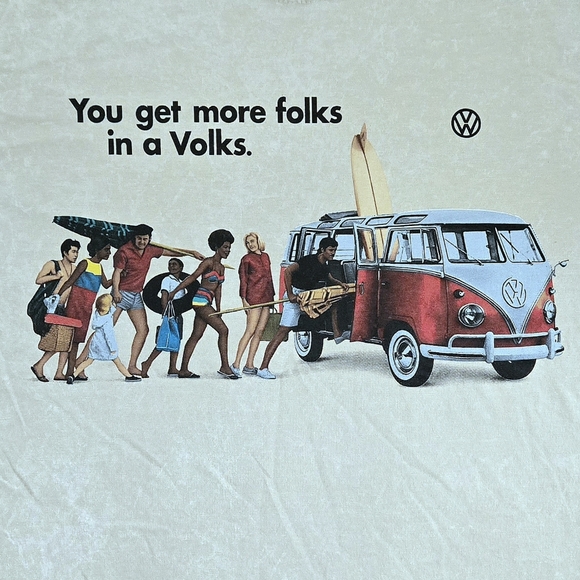Changes VW "You get more folks in a Volks." Graphic Tee👕 - NWOT - Picture 3 of 10